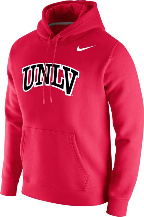 Nike Men's UNLV Rebels Scarlet Club Fleece Pullover Hoodie