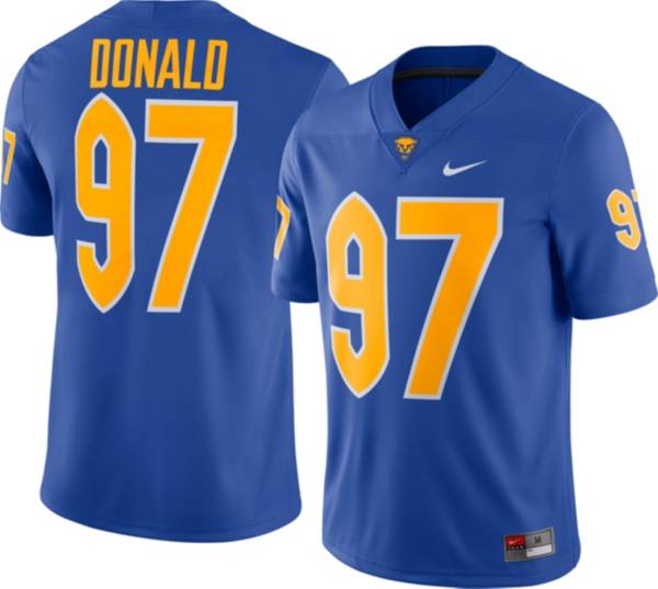 Nike Men's Aaron Donald Pitt Panthers #97 Blue Dri-FIT Game Football Jersey product image