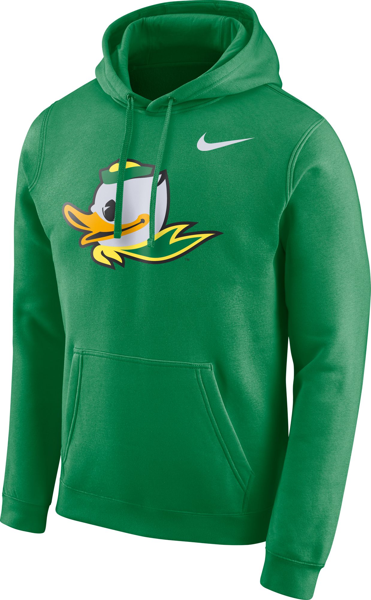 nike club fleece hoodie green