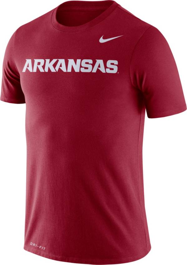 Nike Men's Arkansas Razorbacks Cardinal Dri-FIT Legend Word T-Shirt