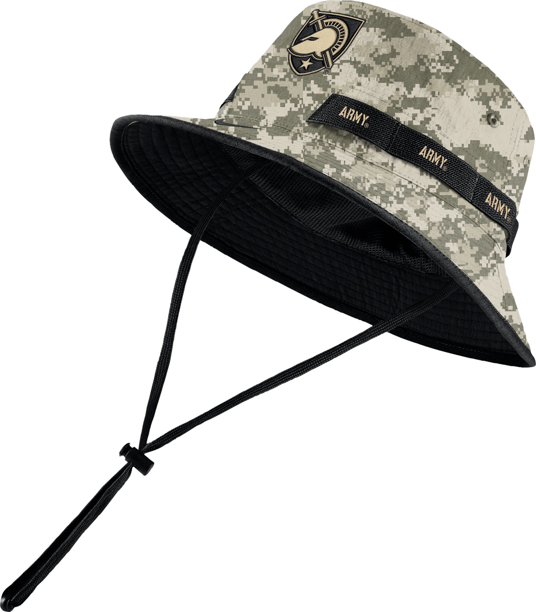 nike men's sportswear branded sideline camo bucket hat