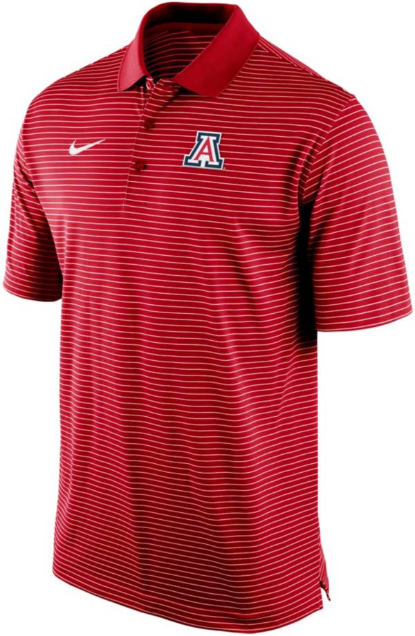 Nike Men's Arizona Wildcats Cardinal Stadium Striped Polo