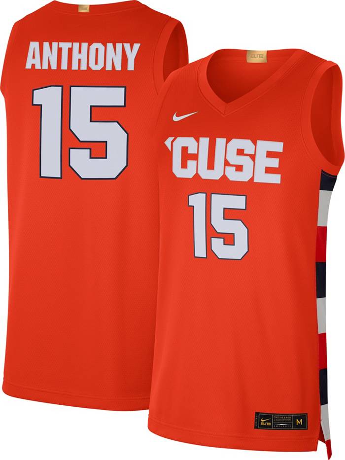 Nike Men's Carmelo Anthony Syracuse Orange #15 Orange Limited Basketball  Jersey