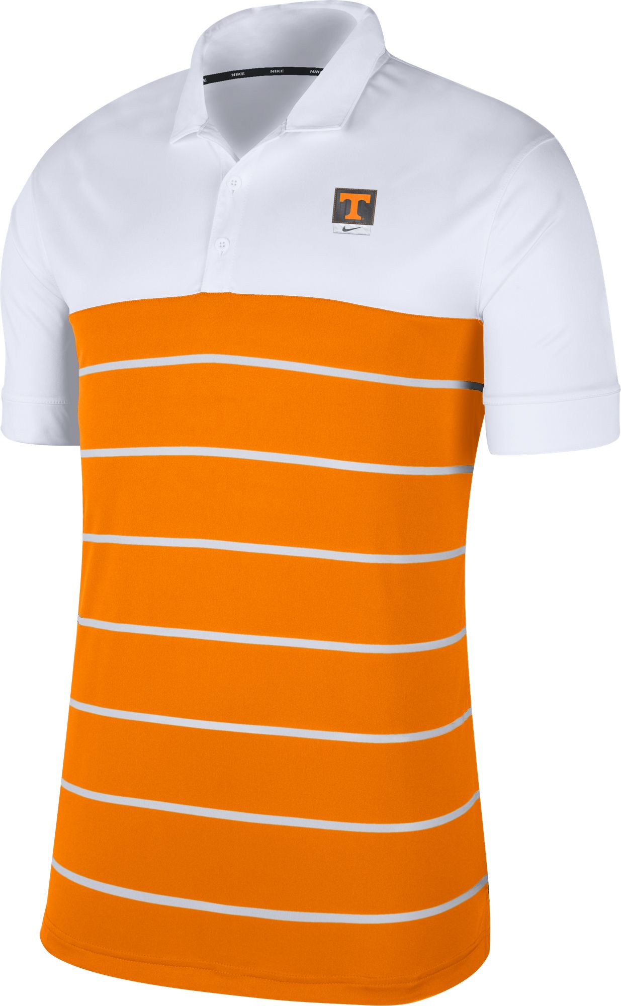 nike white and orange shirt