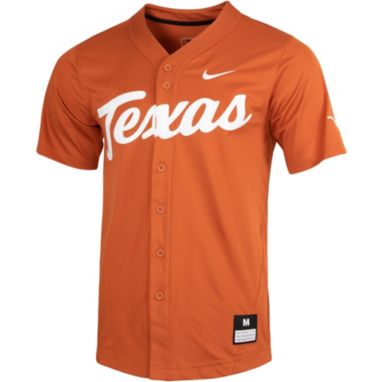 sorry, Nike Men's Texas Longhorns Burnt Orange Full Button Replica Baseball Jersey is currently out of stock