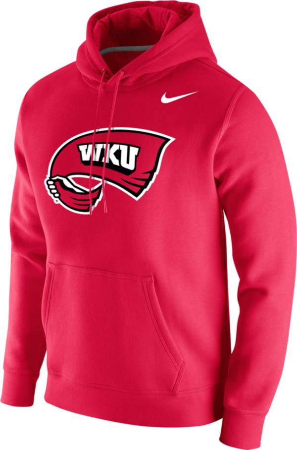 Nike Men's Western Kentucky Hilltoppers Red Club Fleece Pullover Hoodie product image