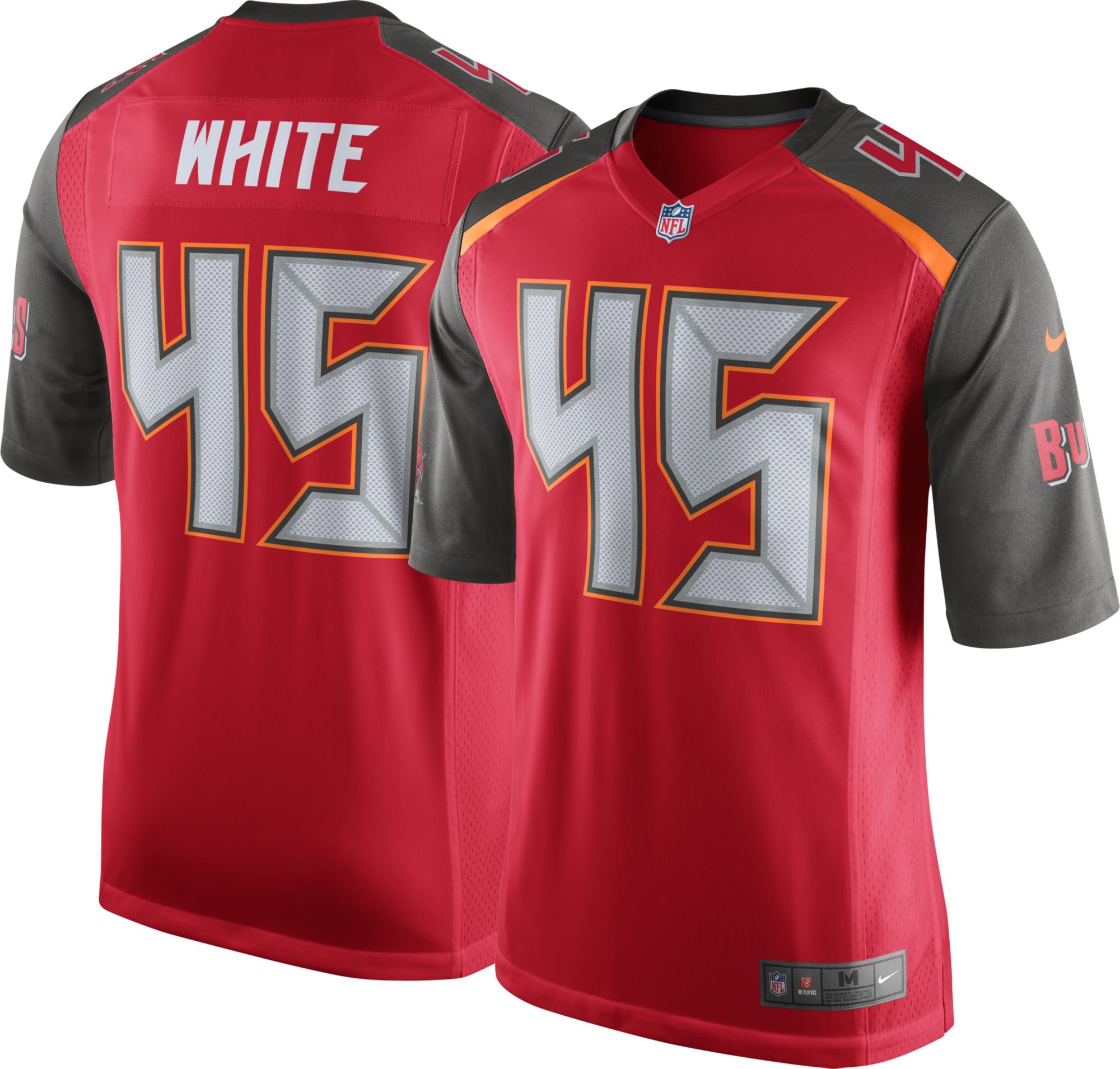 bucs all red jersey