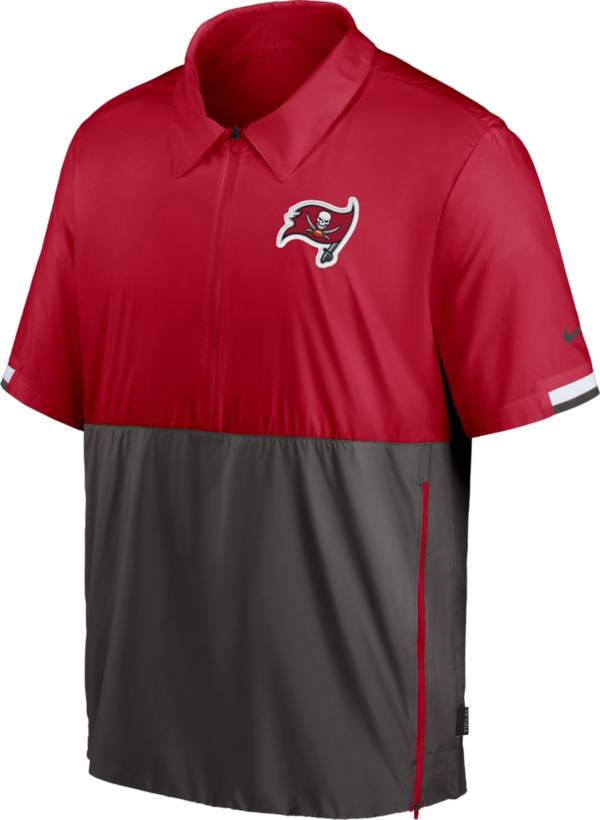 Nike Men's Tampa Bay Buccaneers Coaches Sideline Half-Zip Jacket