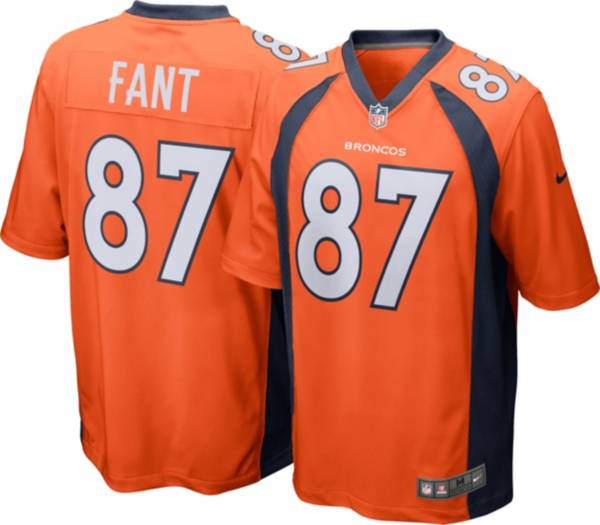 Nike Men's Denver Broncos Noah Fant #87 Orange Game Jersey