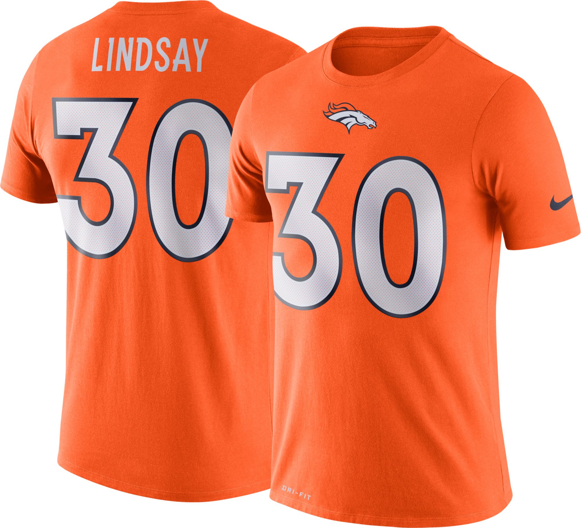 orange broncos shirt