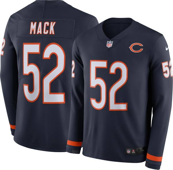 Nike Men S Chicago Bears Khalil Mack 52 Therma Fit Long Sleeve Jersey Dick S Sporting Goods