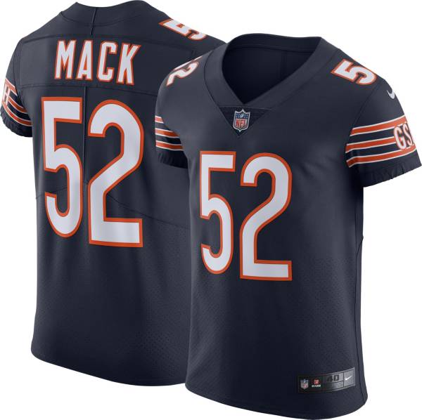 Nike Men's Chicago Bears Khalil Mack #52 Navy Elite Jersey