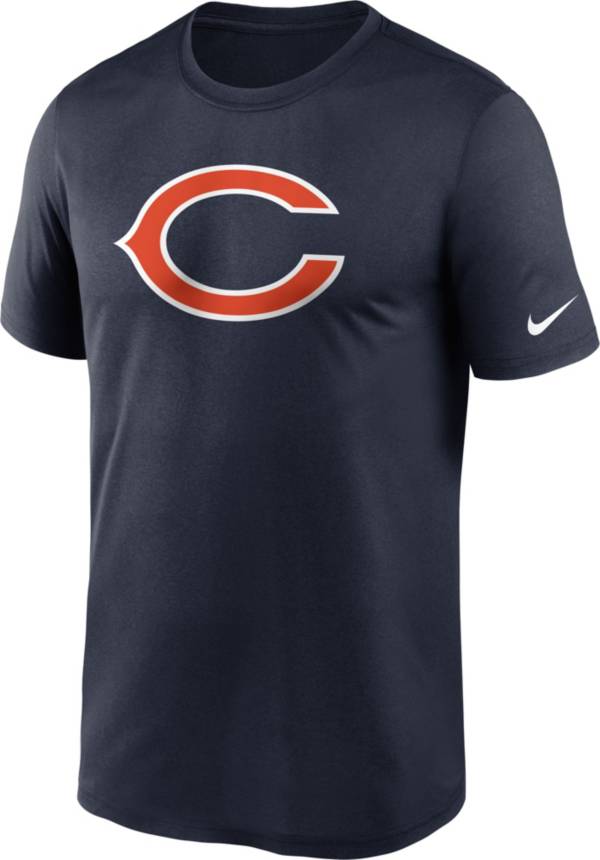 Nike Men's Chicago Bears Legend Logo Navy T-Shirt product image