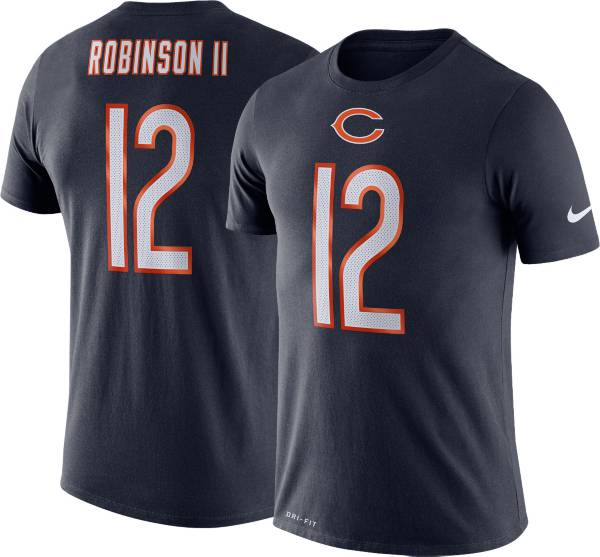 Nike Men's Chicago Bears Allen Robinson #12 Logo Navy T-Shirt