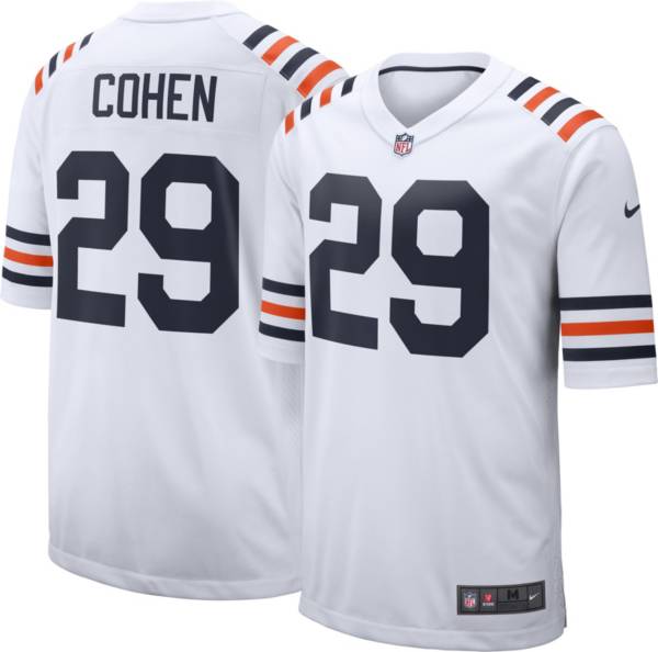 Nike Men's Chicago Bears Tarik Cohen #29 White Game Jersey