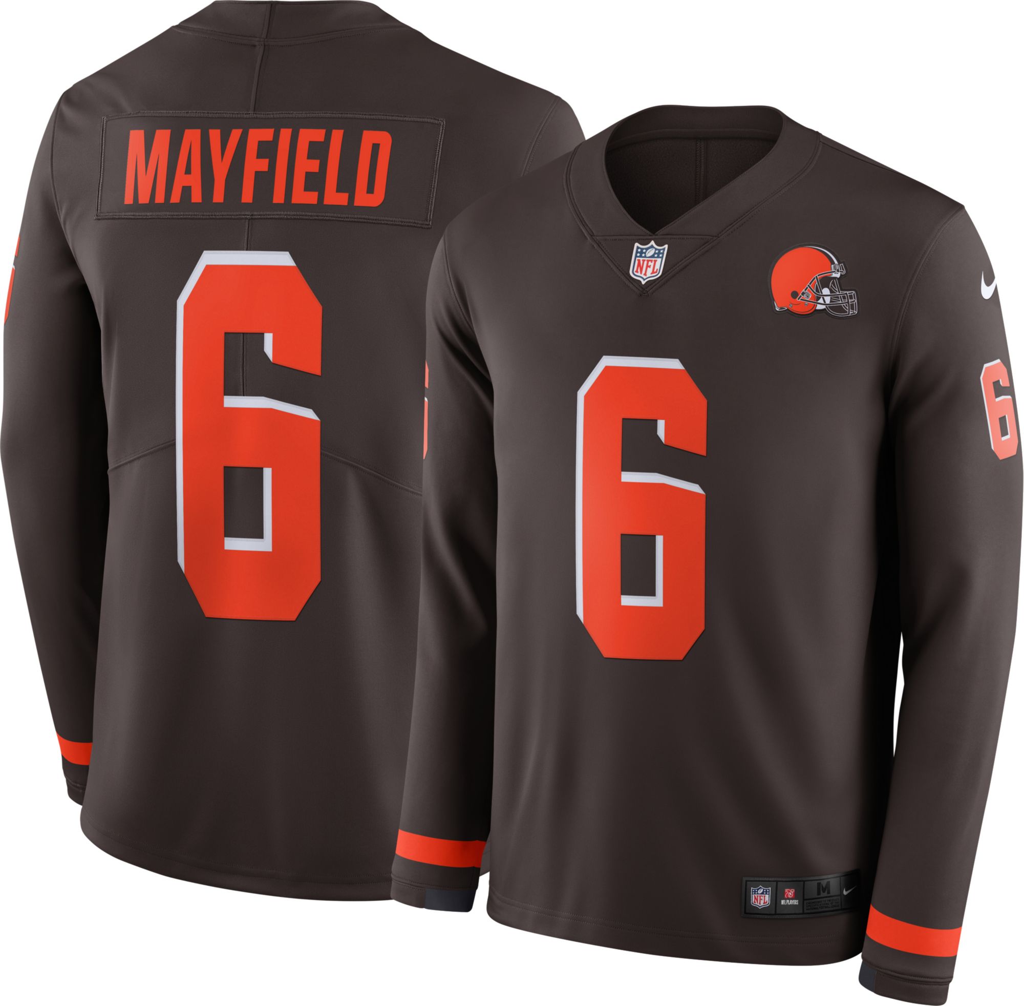 cleveland browns long sleeve jersey