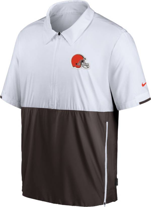 Download Nike Men's Cleveland Browns Coaches Sideline Half-Zip Jacket | DICK'S Sporting Goods