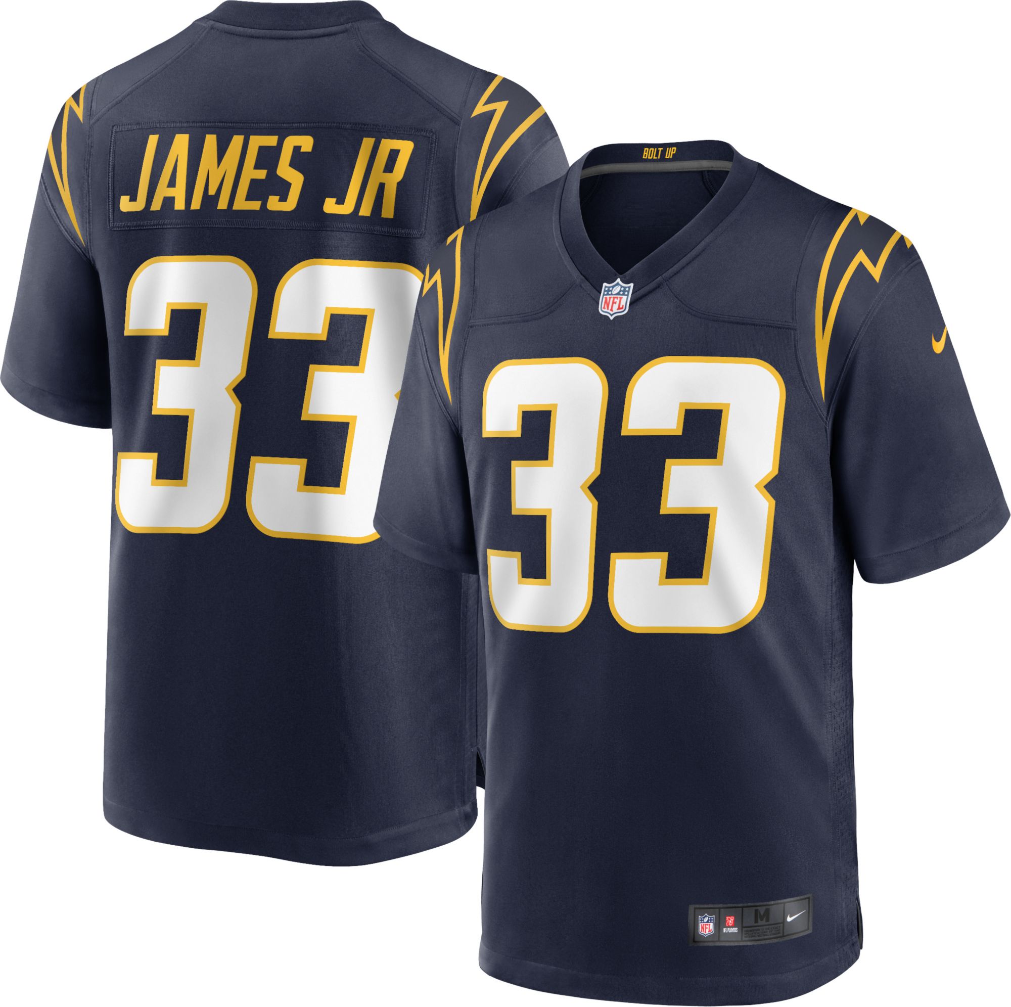 chargers jersey stitched