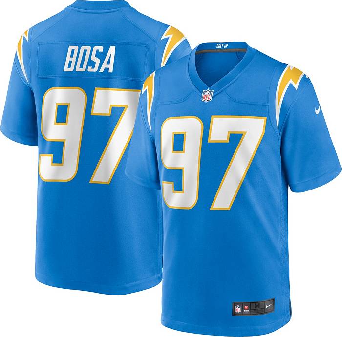 Mitchell and Ness NFL Chargers 55 Junior Seau White Throwback Men