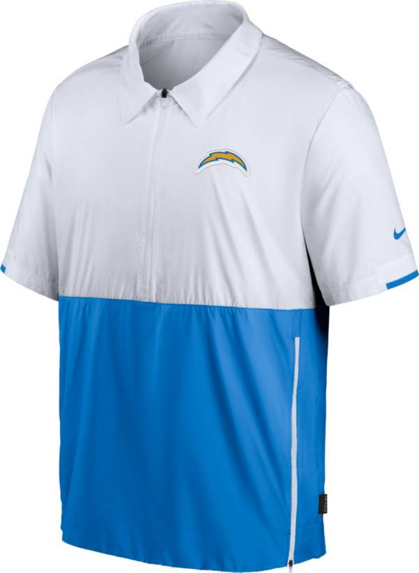 Nike Men's Los Angeles Chargers Coaches Sideline Half-Zip Jacket