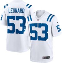 2020-22 INDIANAPOLIS COLTS LEONARD #53 NIKE GAME JERSEY (AWAY) S - W/TAGS