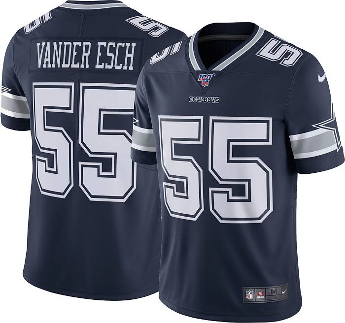 Men's Nike Leighton Vander Esch White Dallas Cowboys 60th Anniversary  Limited Jersey