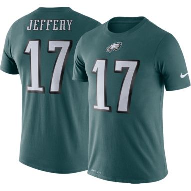 sorry, Nike Men's Philadelphia Eagles Alshon Jeffery #17 Logo Green T-Shirt is currently out of stock