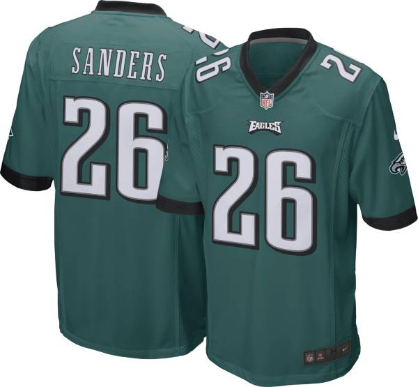 Nike Men's Philadelphia Eagles Miles Sanders #26 Green Game Jersey product image