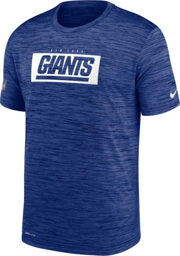 Nike Men's New York Giants Sideline Legend Velocity Royal T-Shirt