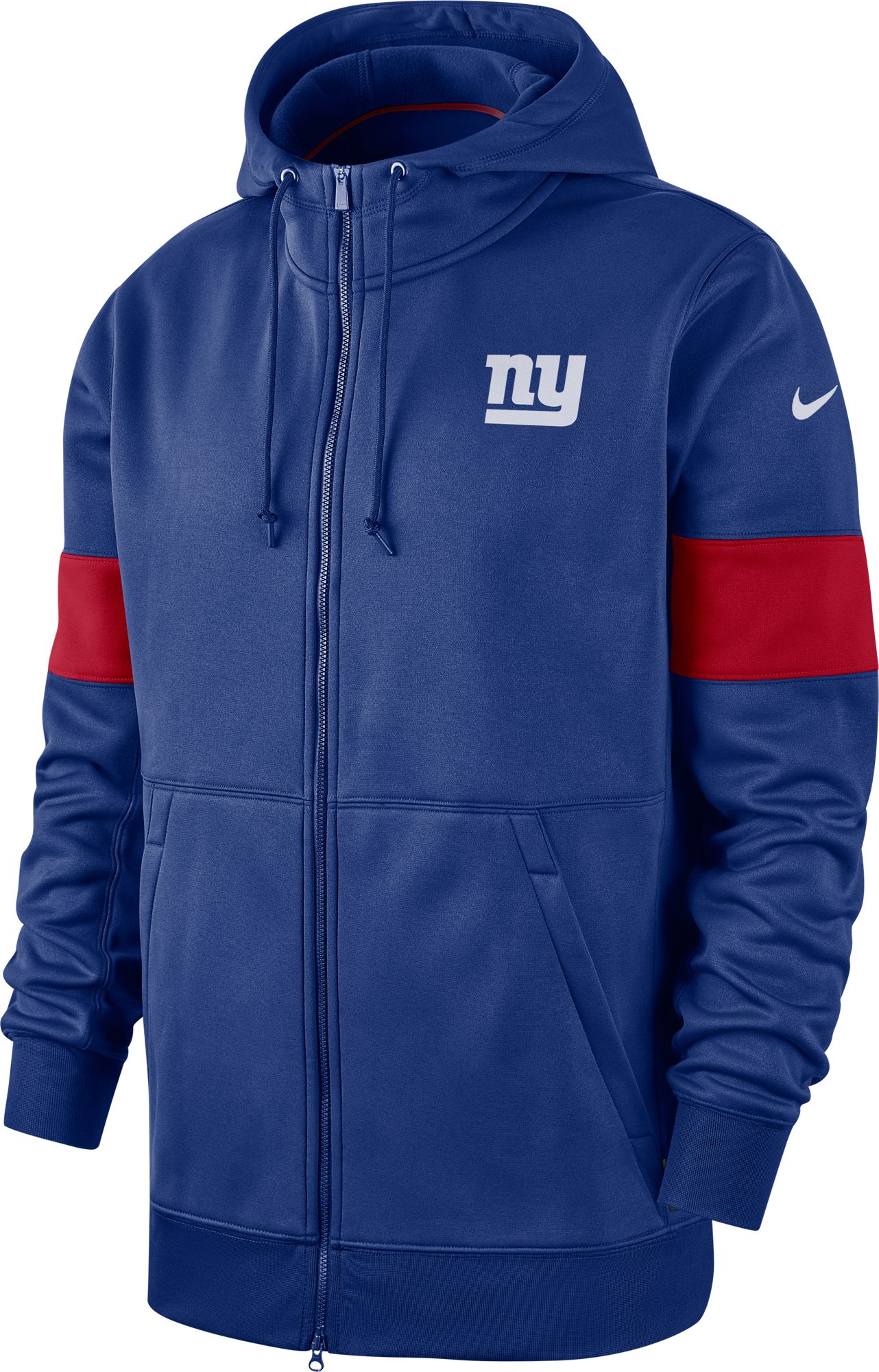 men's new york giants nike olive salute to service sideline therma performance pullover hoodie