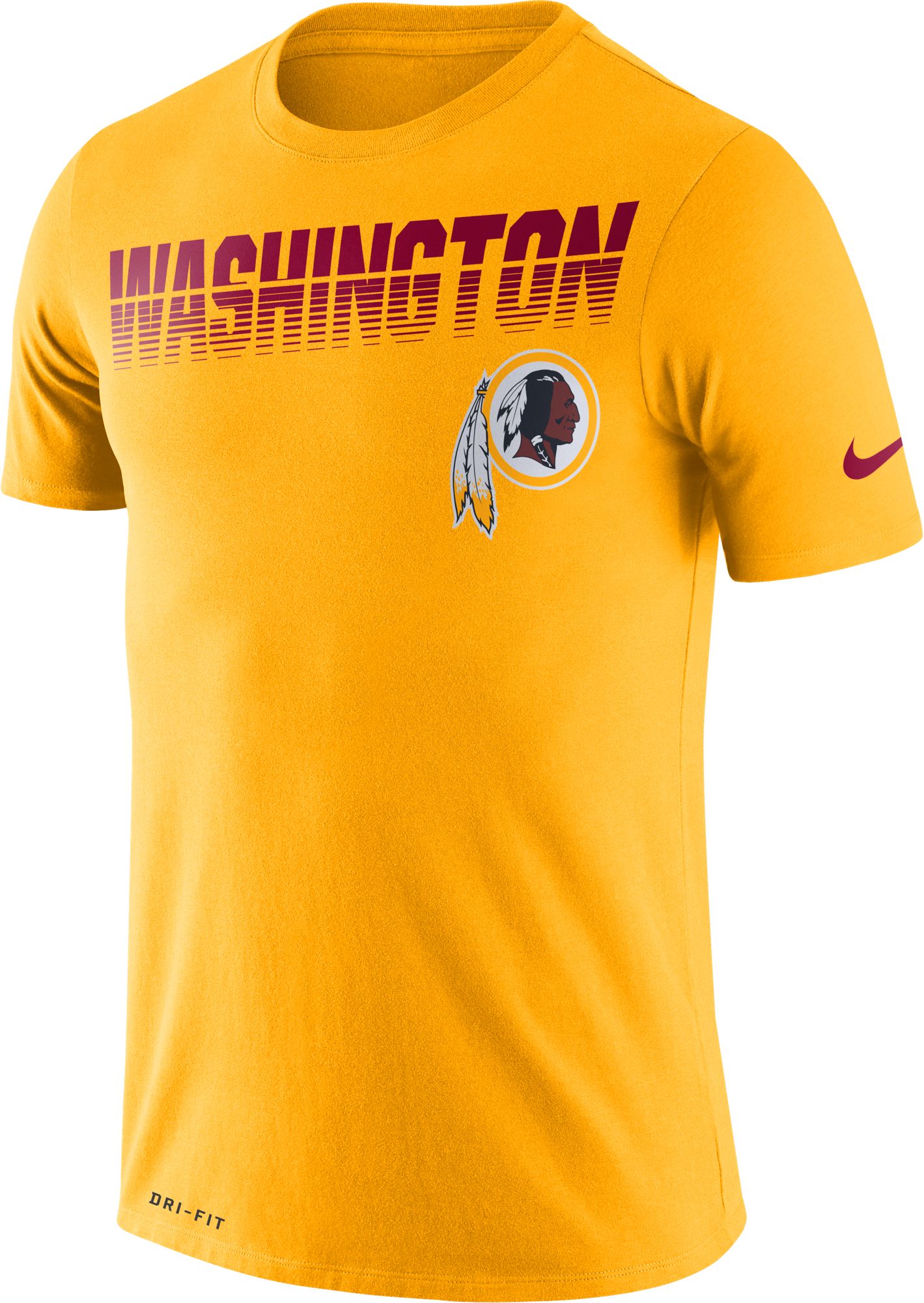 gold redskins jersey