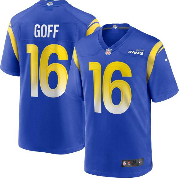Nike Men's Los Angeles Rams Jared Goff #16 Royal Game Jersey