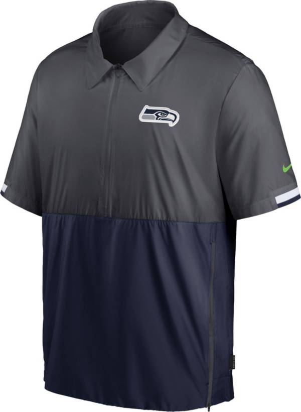 Nike Men's Seattle Seahawks Coaches Sideline Half-Zip Jacket