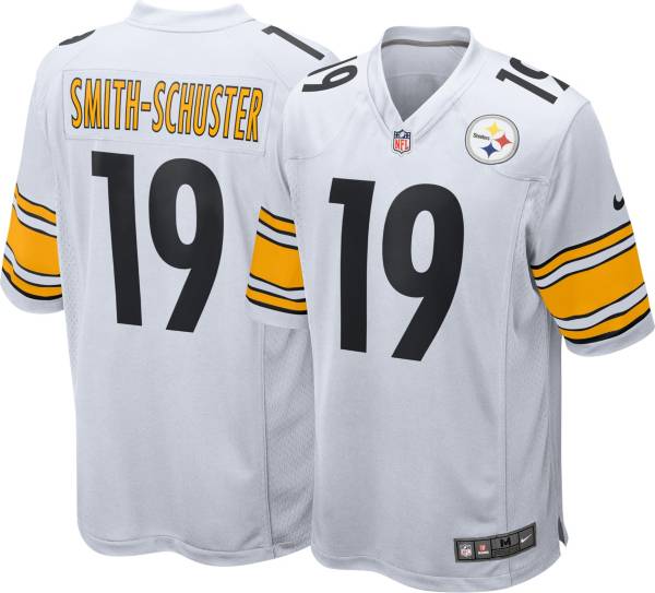 Nike Men S Pittsburgh Steelers Juju Smith Schuster 19 White Game Jersey Dick S Sporting Goods