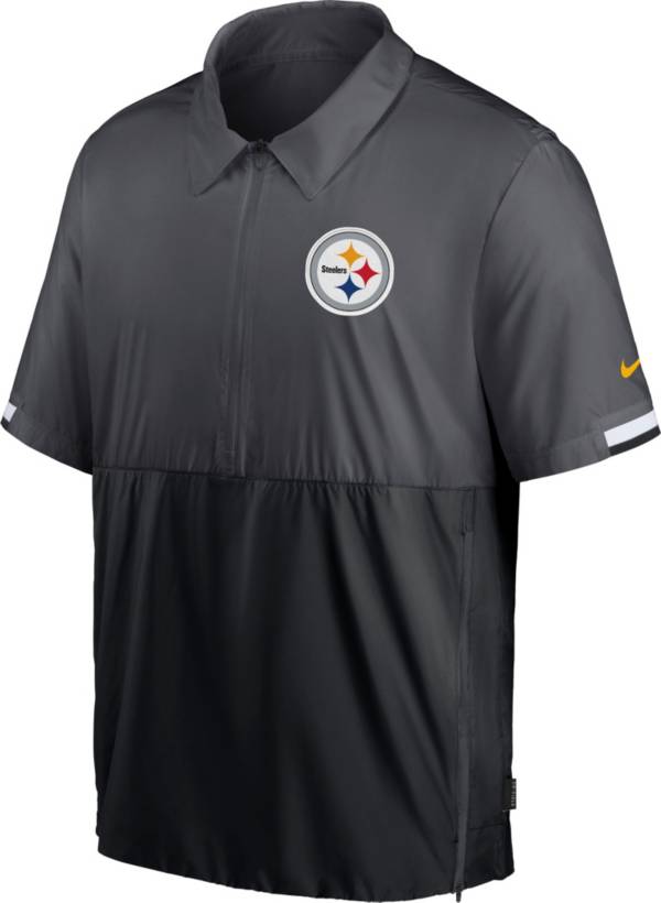 Nike Men's Pittsburgh Steelers Coaches Sideline Half-Zip Jacket