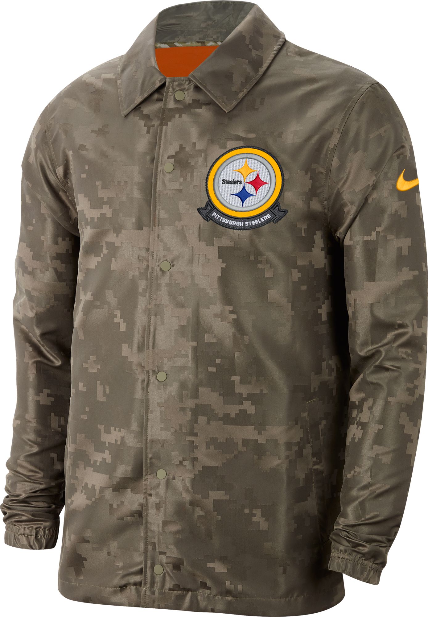 olive steelers hoodie