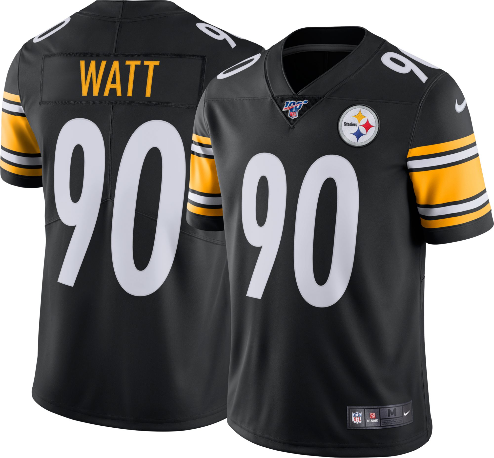 Mens Pittsburgh Steelers 90 T J Watt Black Limited Embroidery Game   19NIKMNFLSTLRSTJWPIT