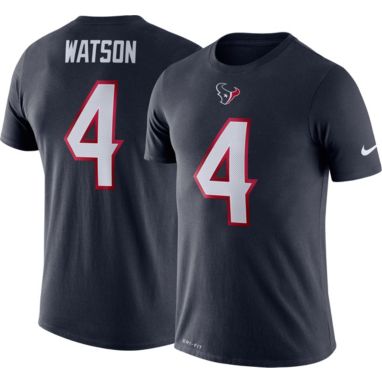 sorry, Nike Men's Houston Texans Deshaun Watson #4 Logo Navy T-Shirt is currently out of stock