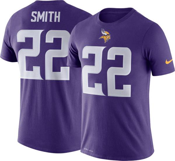 Nike Men's Minnesota Vikings Harrison Smith #22 Logo Purple T