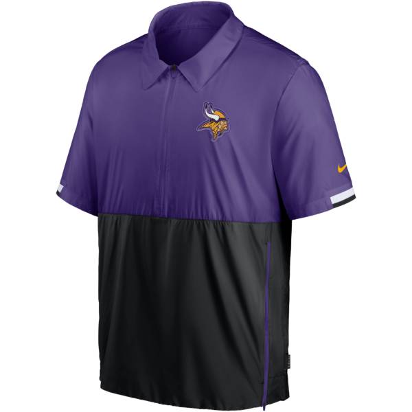 Nike Men's Minnesota Vikings Coaches Sideline Half-Zip Jacket