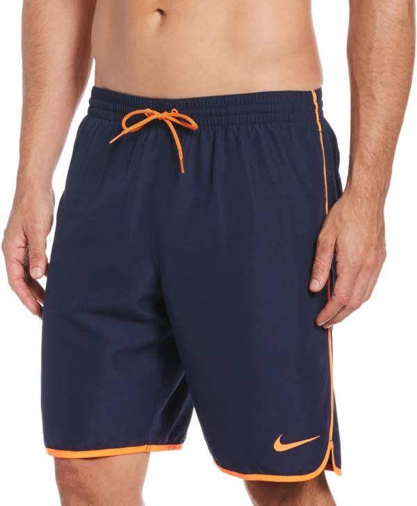 Nike orange sale swim trunks