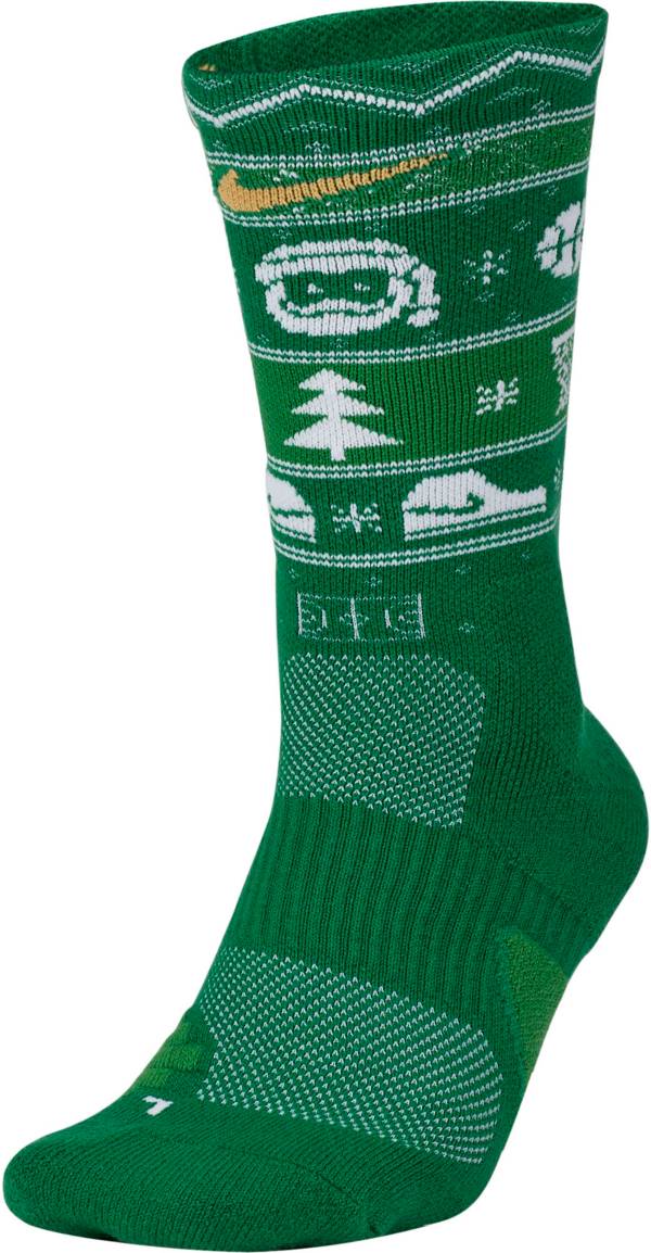 Green nike elite store socks