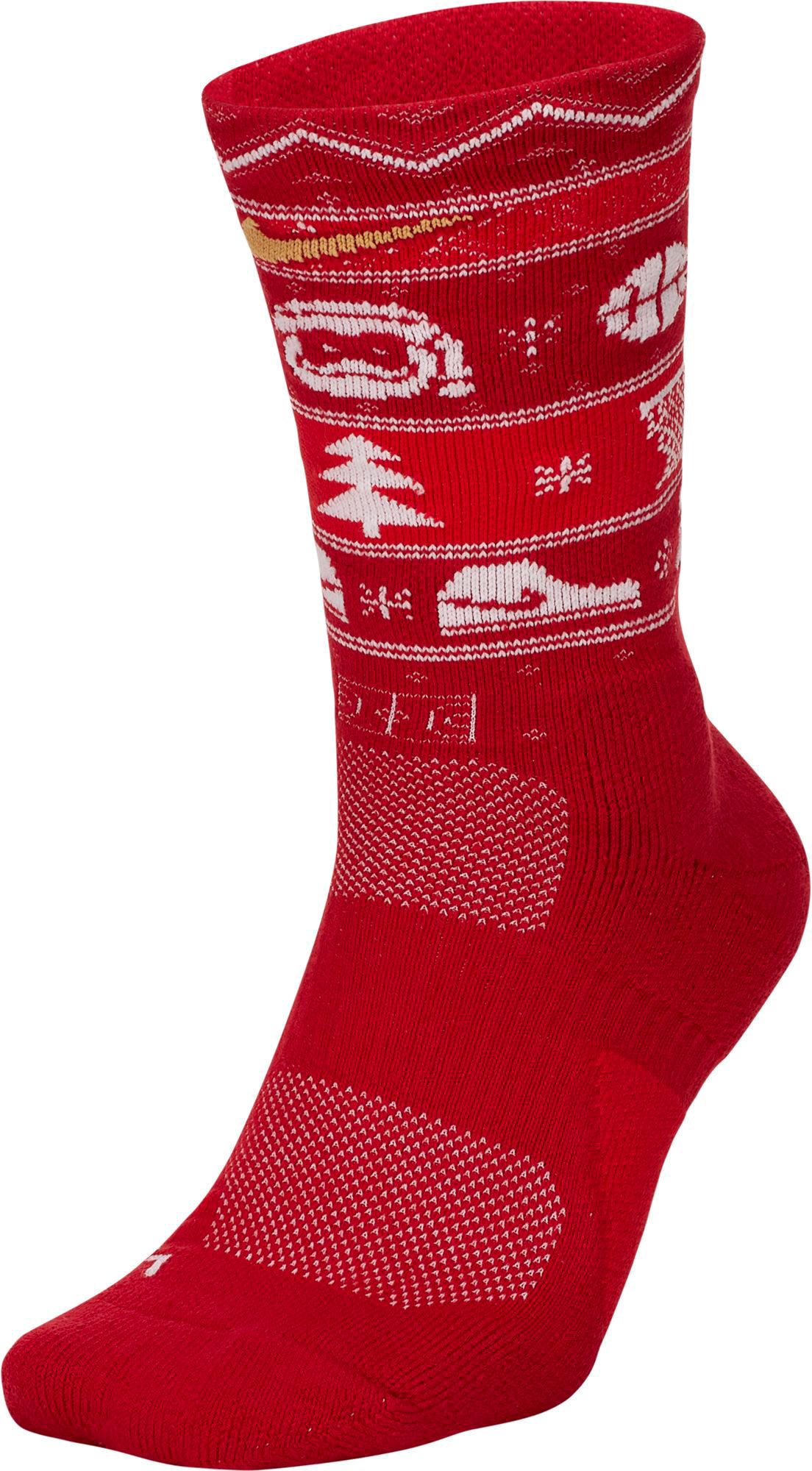 nike elite christmas crew socks