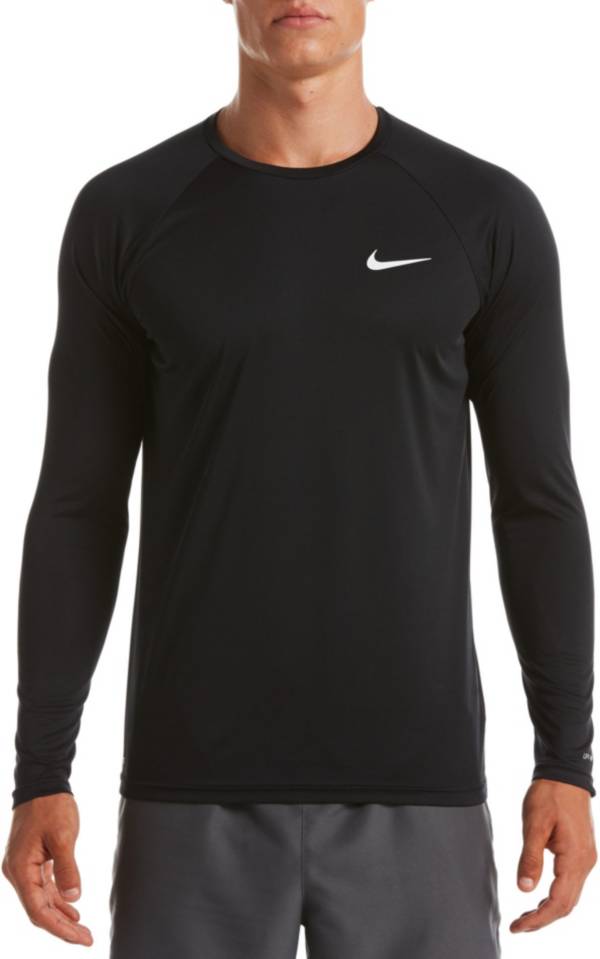 nike men's essential long sleeve hydro rash guard