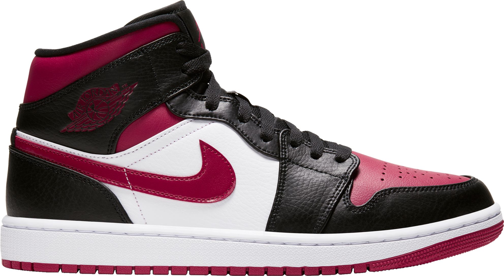 high top red and black jordans