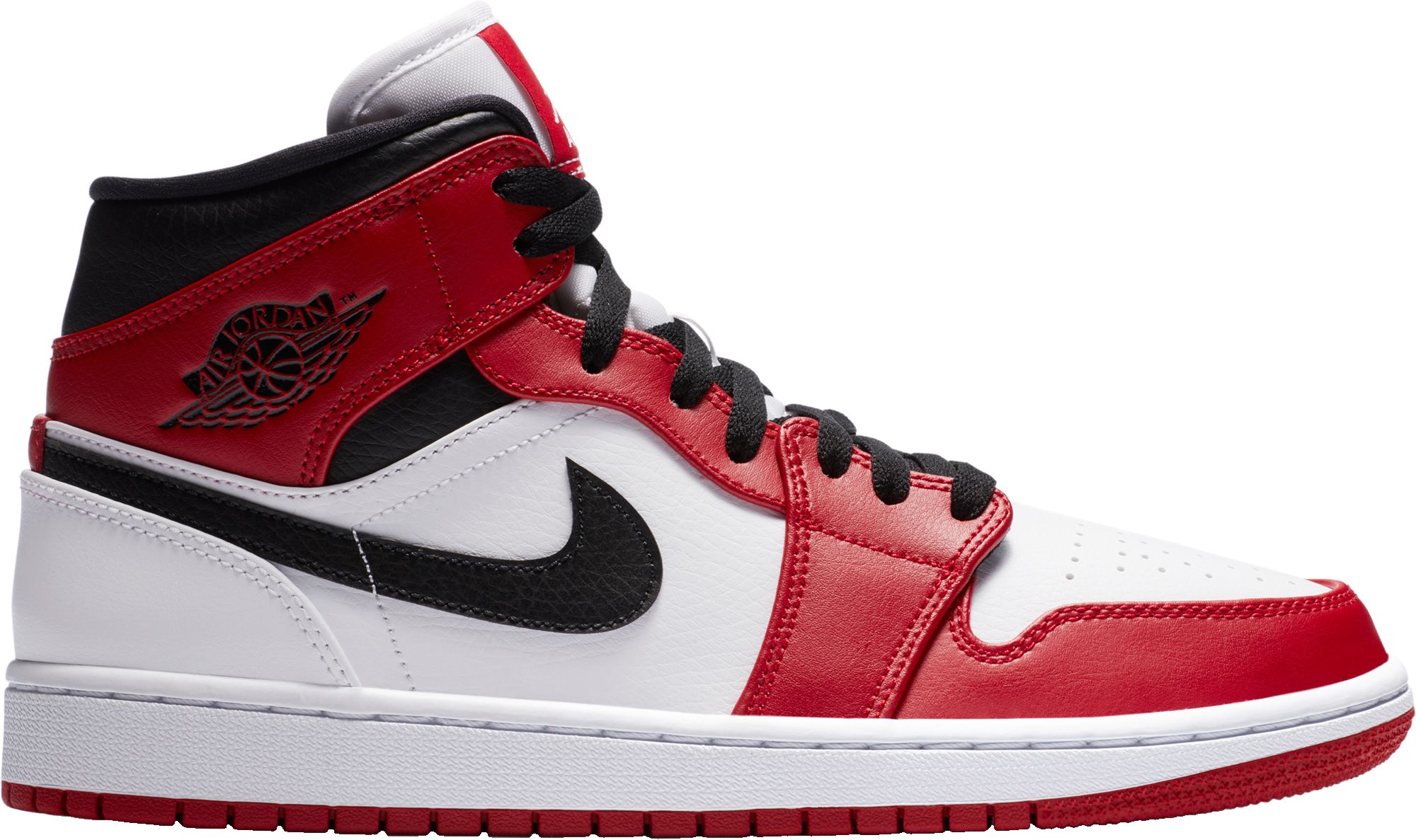 low top red and white 1s