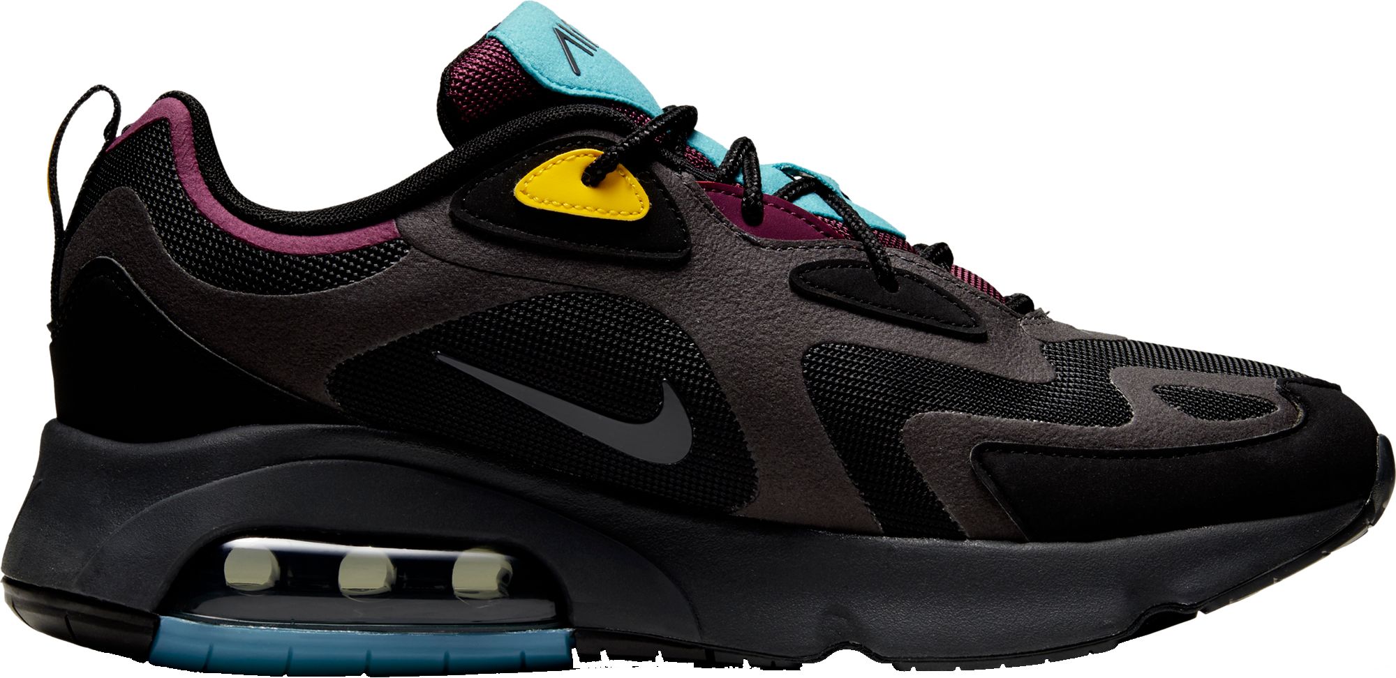 black and teal nikes