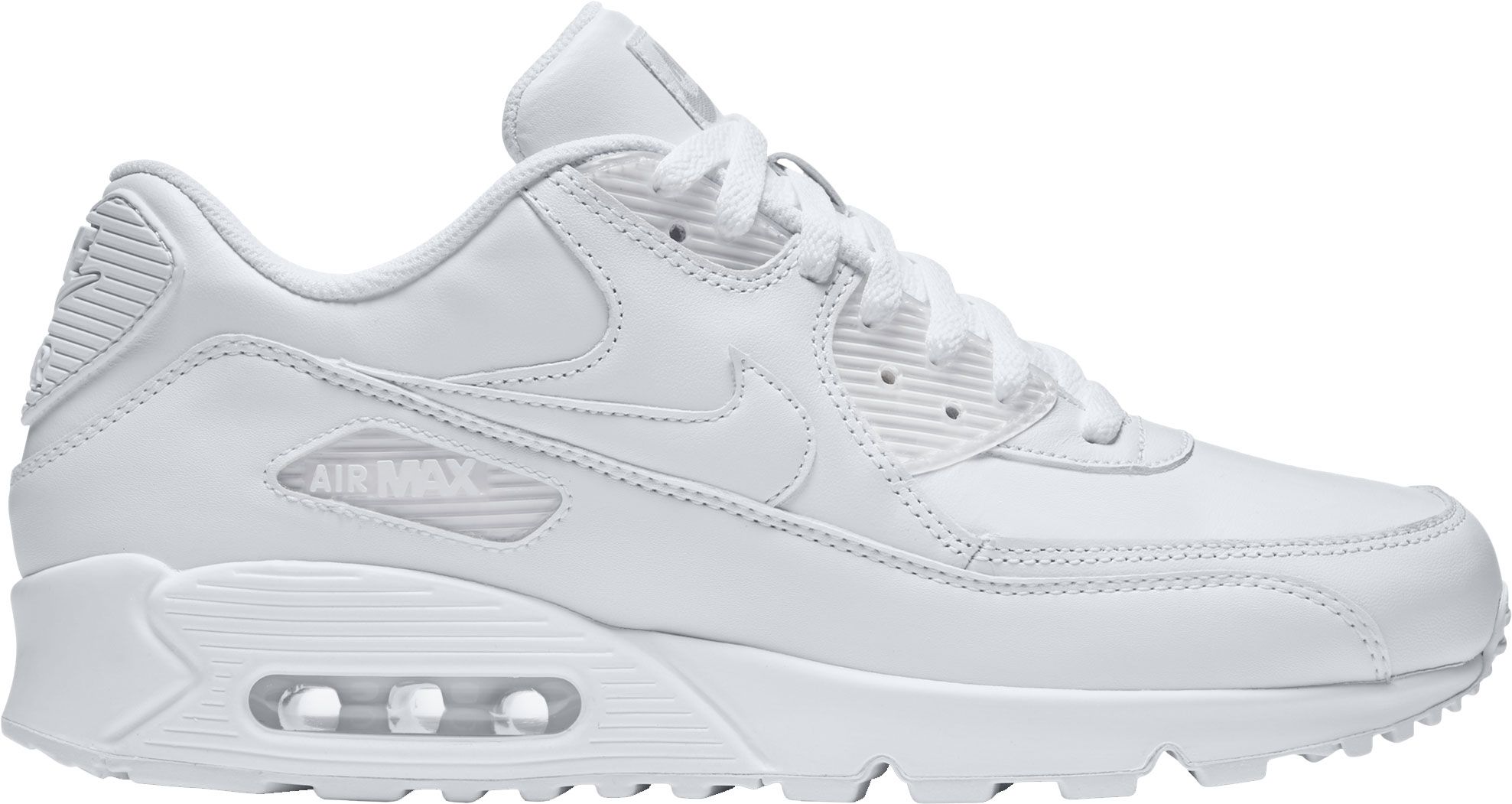 all white leather air max