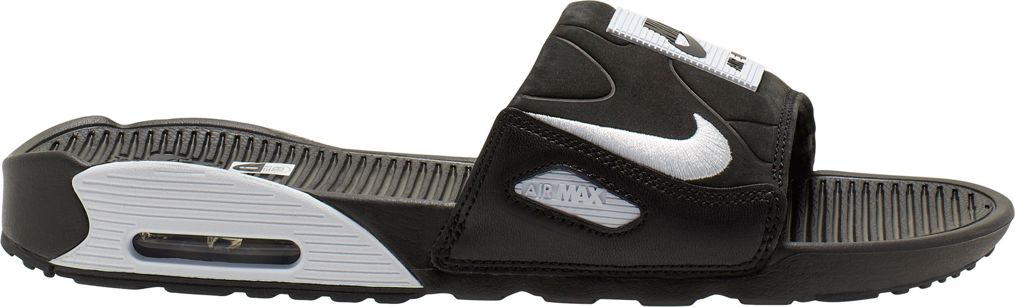 nike men's slides black