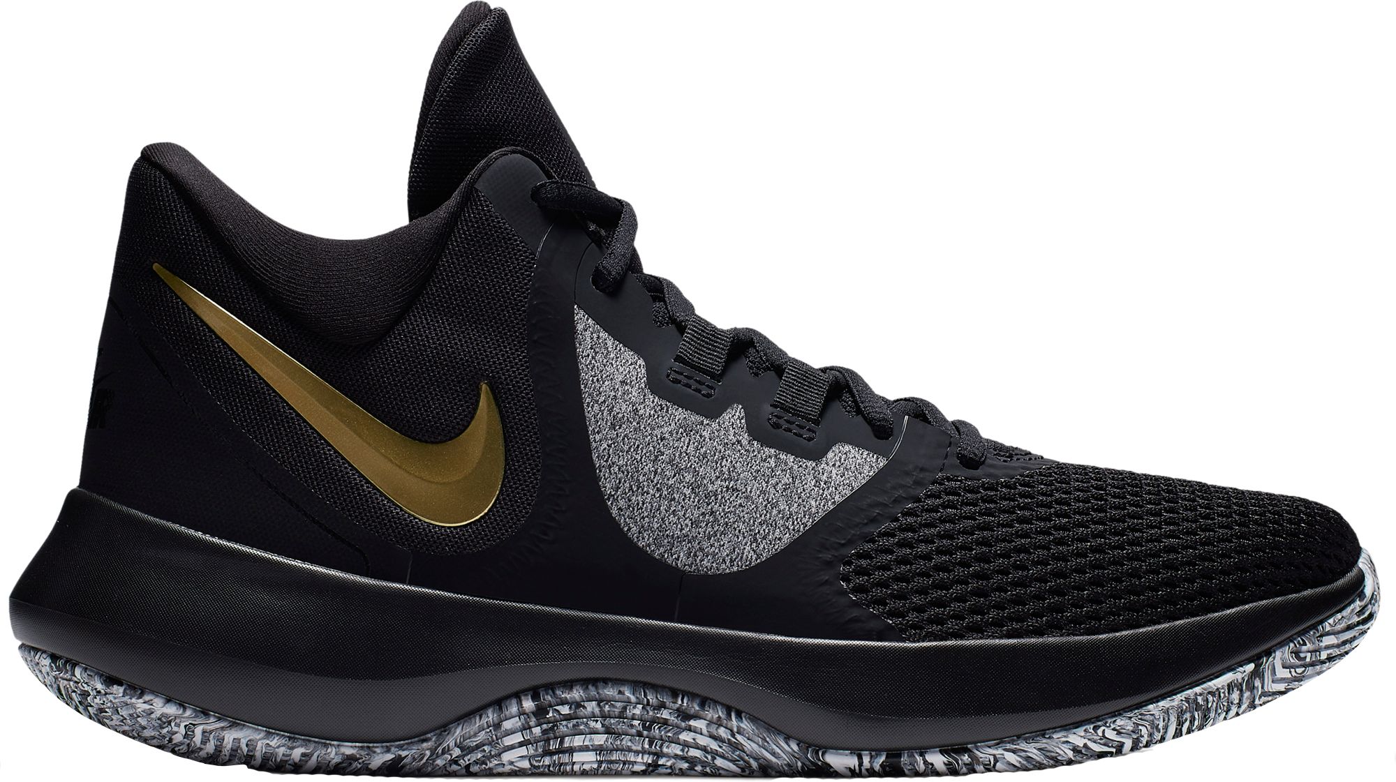 black and gold nike basketball